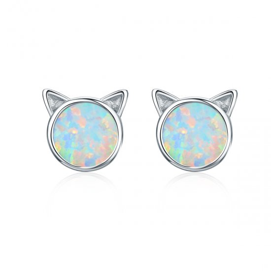 Brincos Petit Estrela miau estilo Pandora - SCE538-Q  Clique na imagem para fechar