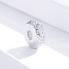 Clipe De Prata Textura estilo Pandora - SCC1490