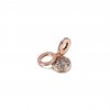 Charm Pendente Duplo Disco Brilhante Azul Claro Pandora Rose™ - 789186C03