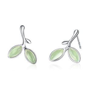 Brincos Petit Esperança estilo Pandora - SCE465 Brincos Petit Esperança estilo Pandora - SCE465