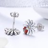 Brincos Petit Flor e Joaninha estilo Pandora - SCE459