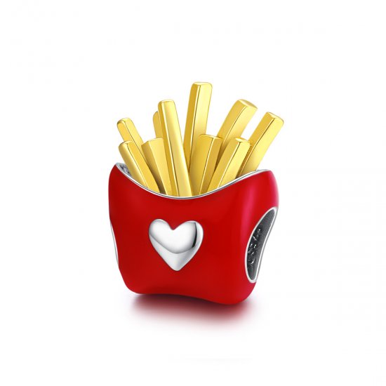 Charm Batatas Fritas Deliciosas estilo Pandora - SCC1606  Clique na imagem para fechar