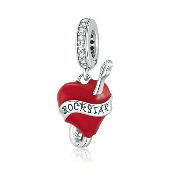 Charm Pendente Rockstar estilo Pandora - SCC1627  Clique na imagem para fechar
