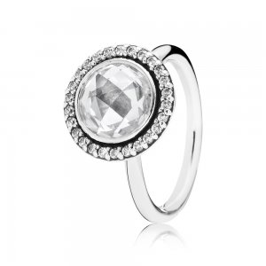 Anel PANDORA de Prata com Zircônia Cúbica - 190904CZ