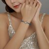 Bracelete Couro Floco de neve estilo Pandora - SCB196
