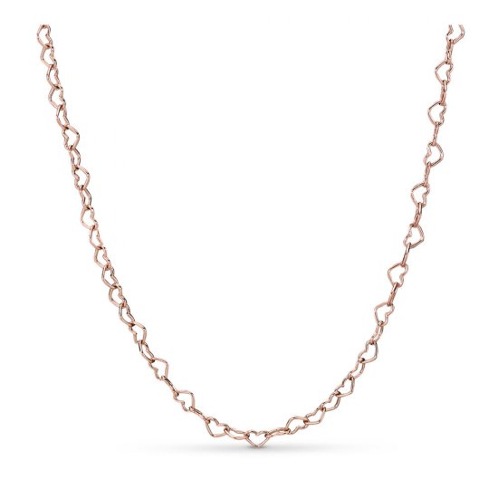 Colar Corações unidos Pandora Rose - 387961  Clique na imagem para fechar