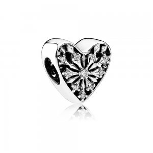 Charm berloques PANDORA Coração de Neve - 791996CZ Charm berloques PANDORA Coração de Neve - 791996CZ