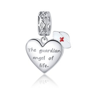 Charm Pendente O anjo da guarda da vida estilo Pandora - BSC307 Charm Pendente O anjo da guarda da vida estilo Pandora - BSC307