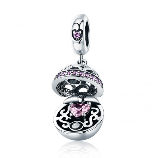 Charm Pendente Surpresa de amor estilo Pandora - SCC689  Clique na imagem para fechar