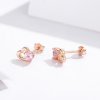Brincos Petit Palpitação estilo Pandora Rose - SCE090-C
