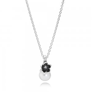 Colar PANDORA de Prata com Pendente Dama da Noite - 390363P Colar PANDORA de Prata com Pendente Dama da Noite - 390363P