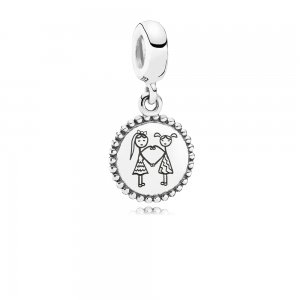 Pingente Pandora de prata Besties Pingente Pandora de prata Besties