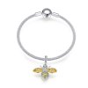 Bracelete estilo Pandora Rígido Abelha - SCB830