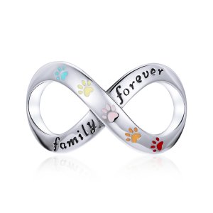 Charm A impressão da pata do amor estilo Pandora - SCC1849 Charm A impressão da pata do amor estilo Pandora - SCC1849