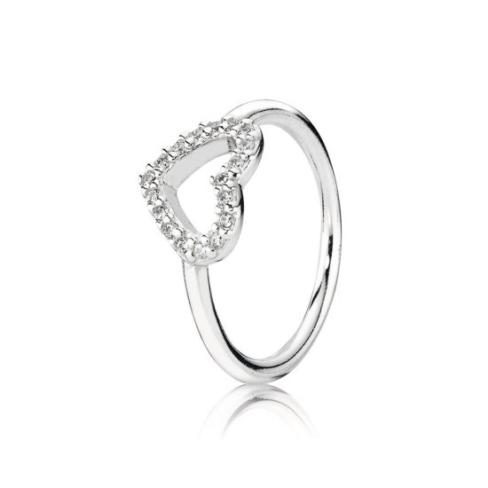 Anel PANDORA de Prata com Zircônia Cúbica - 190861CZ - Anéis  Clique na imagem para fechar