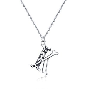 Colar Lucky Letter K life Pandora - SCN403 Colar Lucky Letter K life Pandora - SCN403