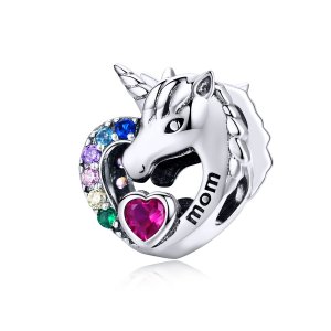 Charm Unicórnio para a mãe estilo Pandora - SCC1160 Charm Unicórnio para a mãe estilo Pandora - SCC1160