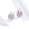 Brincos Petit Joaninha estilo Pandora - SCE715
