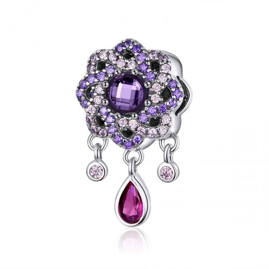 Charm Flor remanescente estilo Pandora - SCC1075  Clique na imagem para fechar