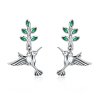 Brincos Petit Saudações dos colibris estilo Pandora - SCE464