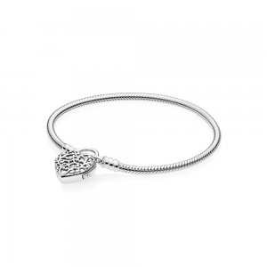 Pulseira PANDORA Crie & Combine Brasão do Amor "Fecho Cadeado" - 597602
