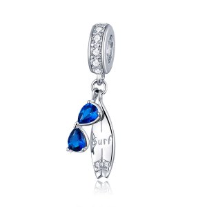 Charm Pendente Surf feliz estilo Pandora - BSC263 Charm Pendente Surf feliz estilo Pandora - BSC263