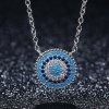 Colar Círculo Azul life Pandora - SCN099
