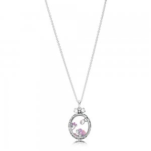 Colar Pandora de prata Medalhão de Dazzle