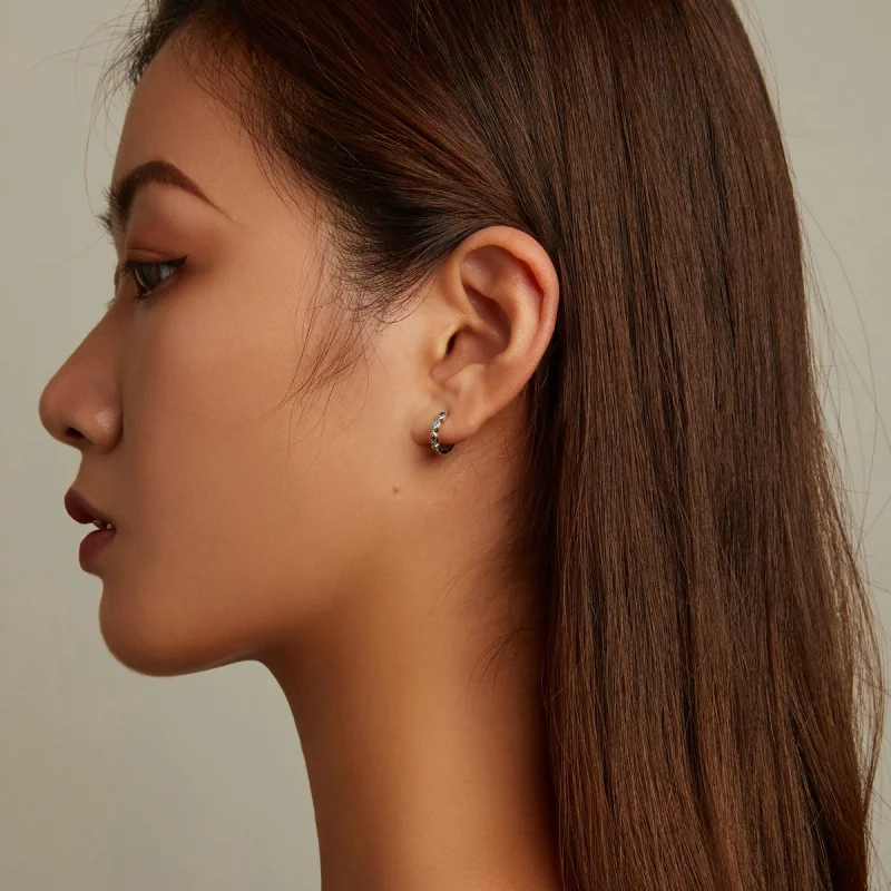 (imagem para) Pandora Style Devil Eye Hoop Earrings - SCE1358 - Visualizar 5