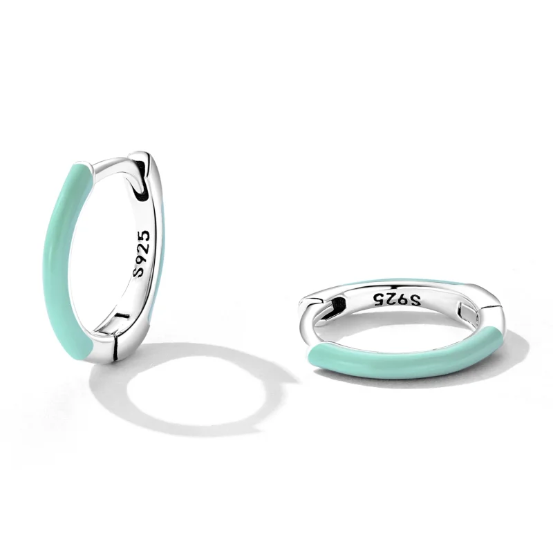 (imagem para) Pandora Style Double Circle Hoop Earrings - SCE1454 - Visualizar 2