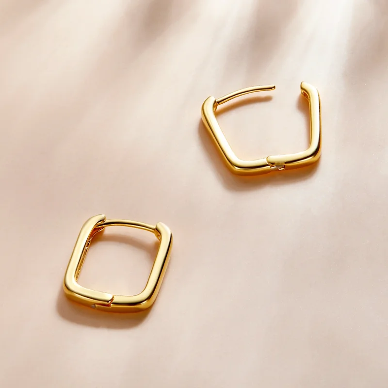 (imagem para) Pandora Style French Hoop Earrings - BSE478-B - Visualizar 4