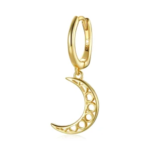 Pandora Style Minimalism - Crescent Hoop Earrings - SCE1191 (imagem para) Pandora Style Minimalism - Crescent Hoop Earrings - SCE1191