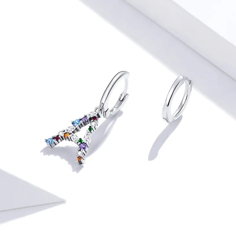 (imagem para) Pandora Style Romantic Girl Hoop Earrings - SCE1030 - Visualizar 2