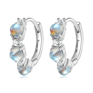 Pandora Style Simple Hoop Earrings - BSE532 (imagem para) Pandora Style Simple Hoop Earrings - BSE532