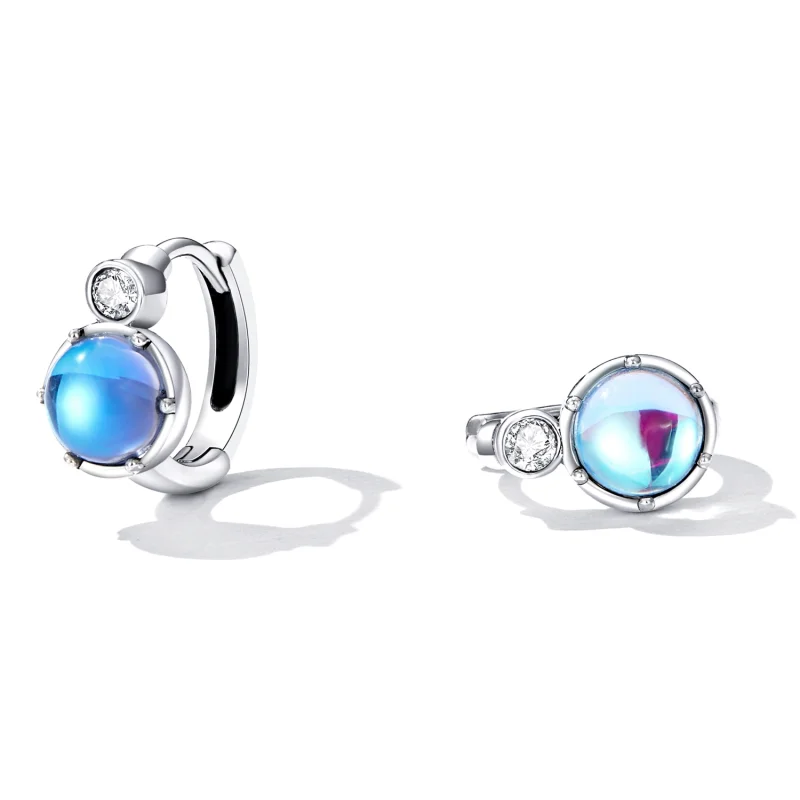 (imagem para) Pandora Style Simple Symphony Hoop Earrings - SCE1411 - Visualizar 2