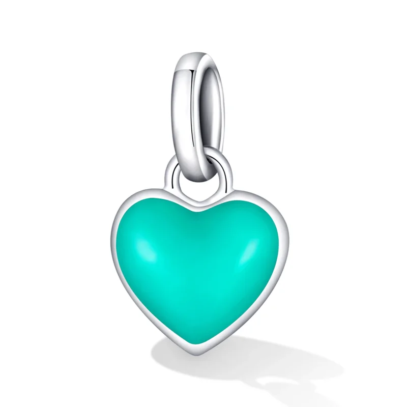 (imagem para) Pandora Style Me Lake Green Love Dangle - SCP063-TQ - Visualizar 2