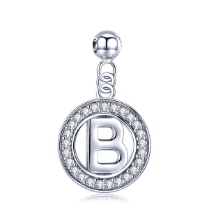 (imagem para) Pandora Style Me Wish Letter-B Dangle - BSP001-B