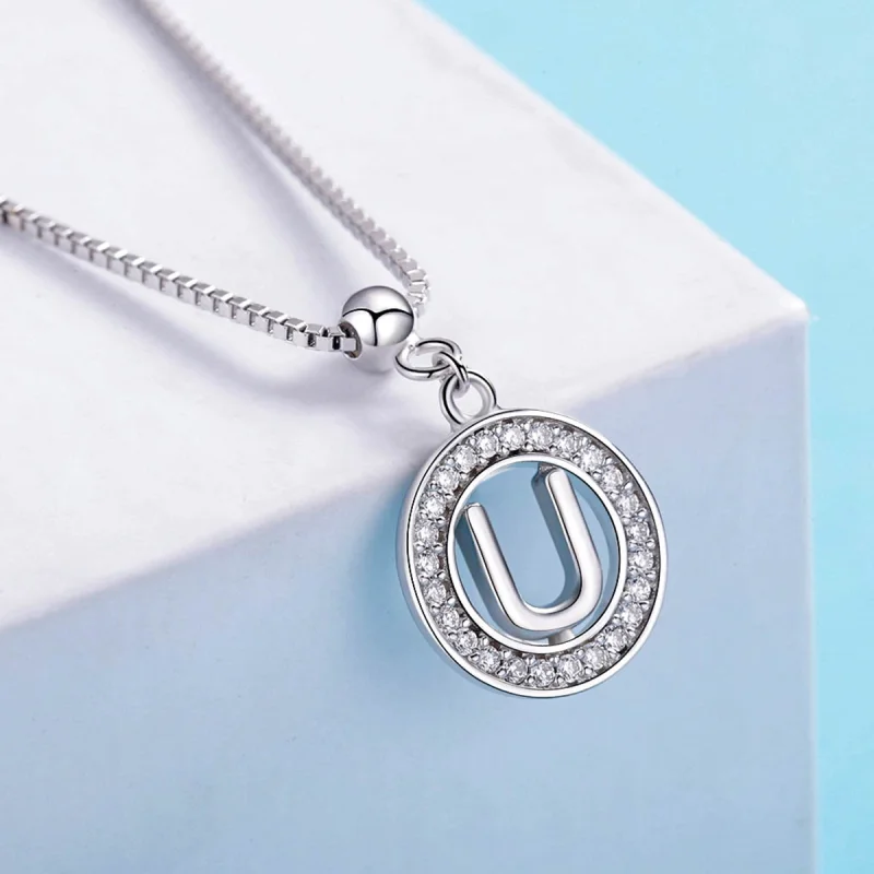 (imagem para) Pandora Style Me Wish Letter-U Dangle - BSP001-U - Visualizar 4