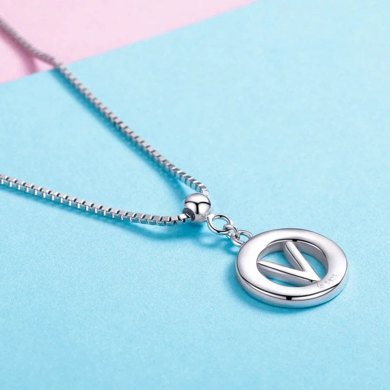 (imagem para) Pandora Style Me Wish Letter-V Dangle - BSP001-V - Visualizar 3