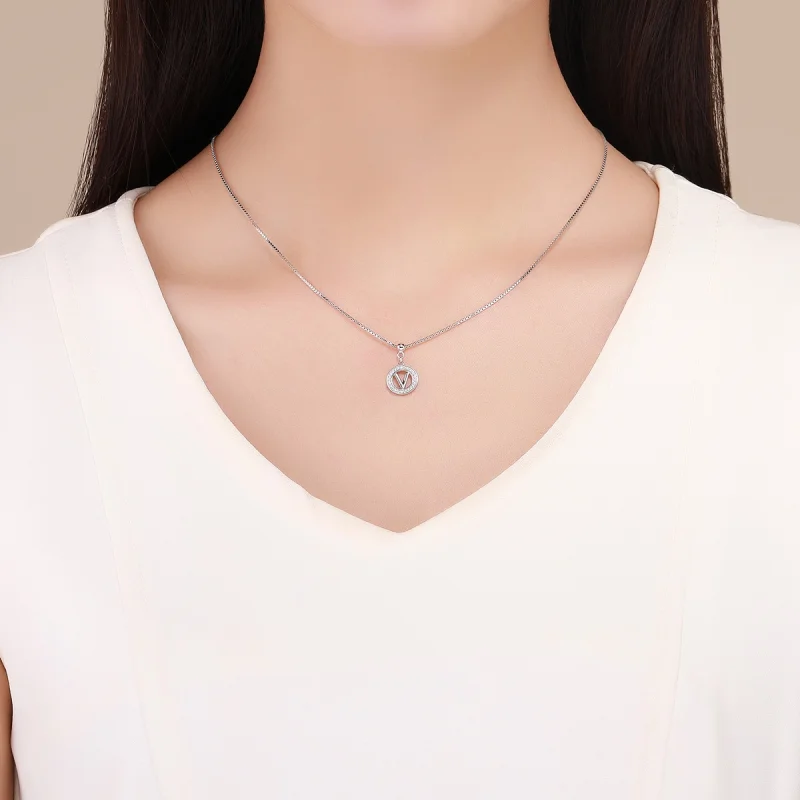 (imagem para) Pandora Style Me Wish Letter-V Dangle - BSP001-V - Visualizar 5