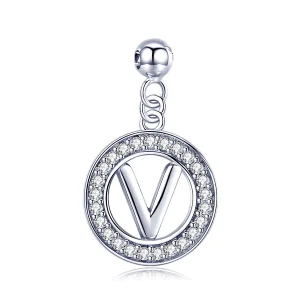 (imagem para) Pandora Style Me Wish Letter-V Dangle - BSP001-V