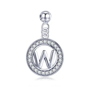 (imagem para) Pandora Style Me Wish Letter-W Dangle - BSP001-W