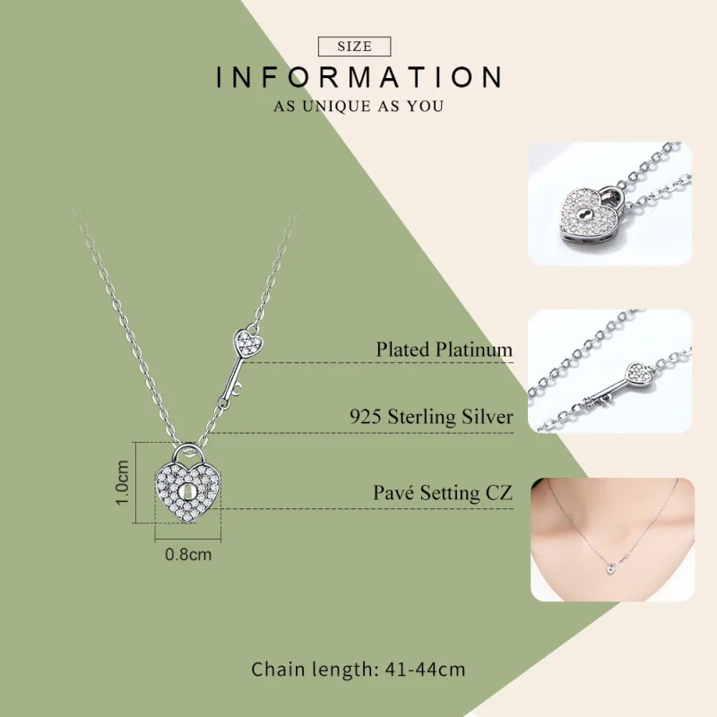 (imagem para) Colar Bloqueio cardíaco estilo Pandora - SCN315 - Visualizar 3