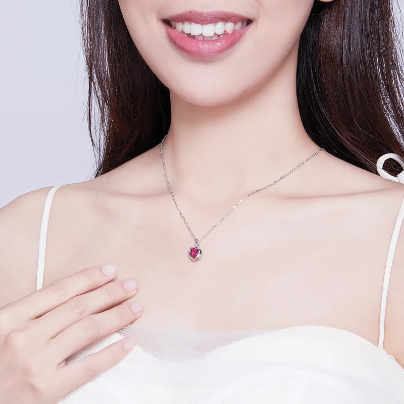 (imagem para) Colar Corações Guardiães estilo Pandora - SCN341 - Visualizar 9