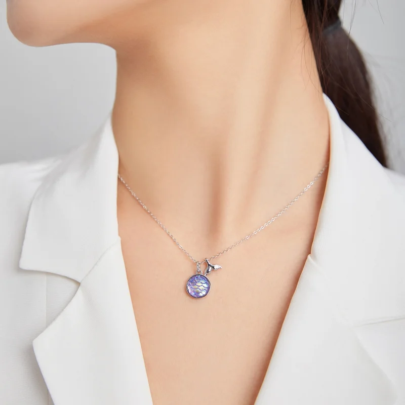 (imagem para) Colar Escama de cauda de peixe estilo Pandora - SCN448 - Visualizar 6