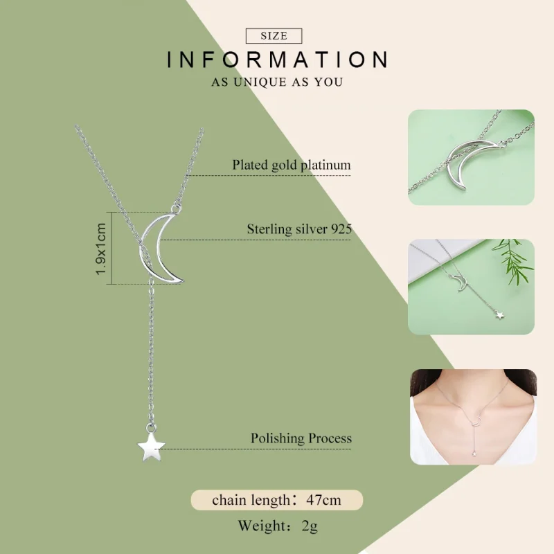 (imagem para) Colar Estrela e fada da lua estilo Pandora - SCN108 - Visualizar 3