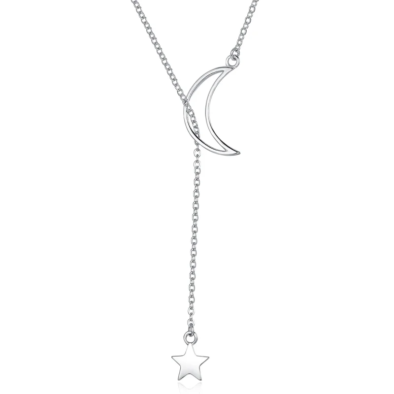 (imagem para) Colar Estrela e fada da lua estilo Pandora - SCN108