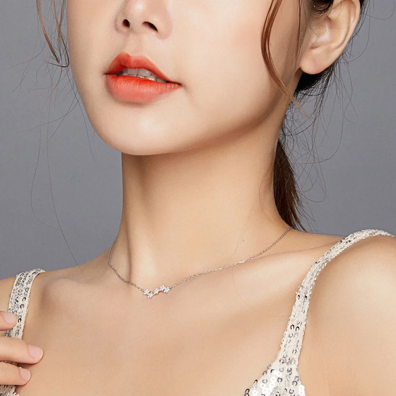 (imagem para) Colar Estrelas cintilantes estilo Pandora - SCN419 - Visualizar 6