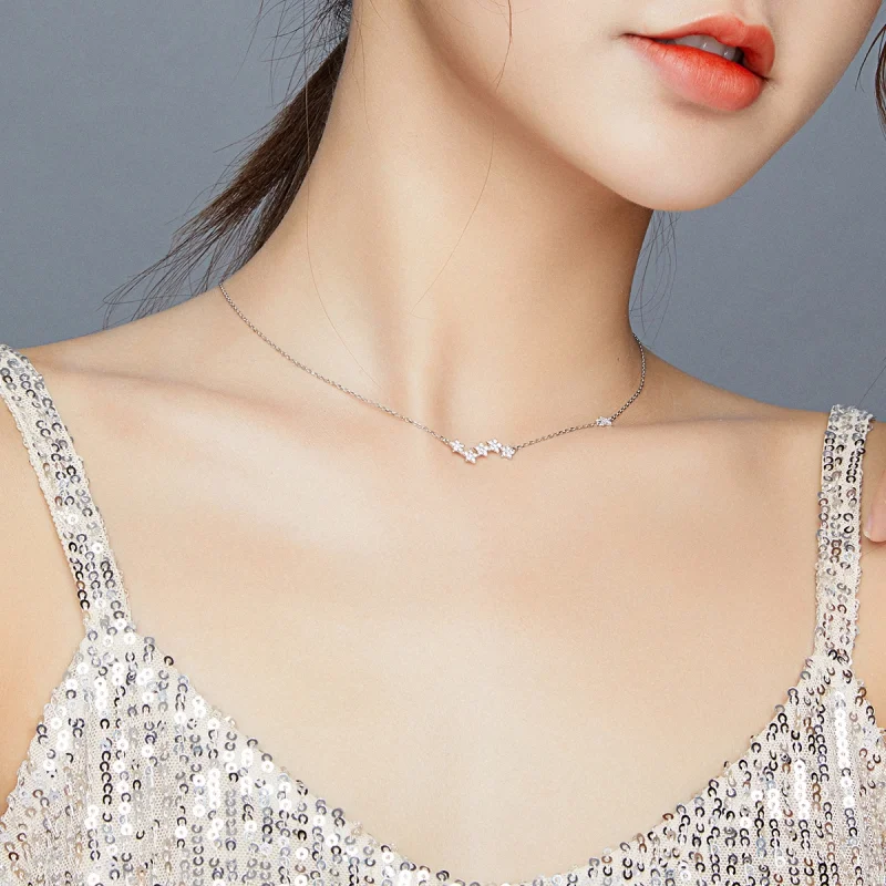 (imagem para) Colar Estrelas cintilantes estilo Pandora - SCN419 - Visualizar 7