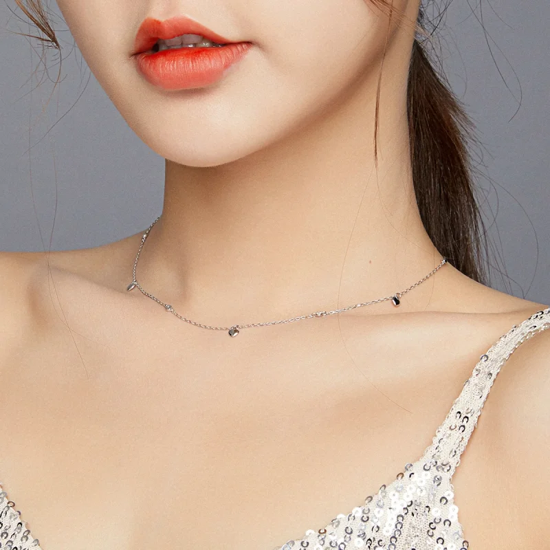 (imagem para) Colar Formato de coração estilo Pandora - SCN417 - Visualizar 8